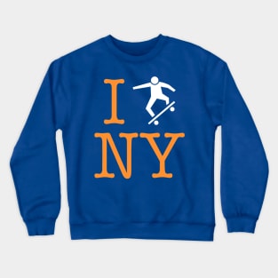 I Skate New York - Skateboarding NYC or Die Crewneck Sweatshirt